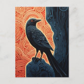 Raven Postkarte (Vorderseite)