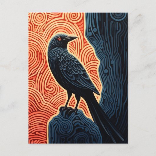 Raven Postkarte (Vorderseite)