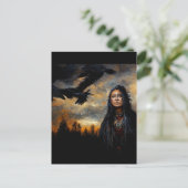 Raven Postkarte (Stehend Vorderseite)