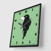 Raven Quadratische Wanduhr (Winkel)