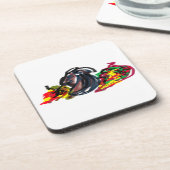 Raven Relax Herbst Getränkeuntersetzer (Linke Seite)