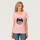 Raven Ringer Shirt Raven Women's Crow Art Shirts (Vorderseite Vollansicht)