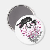 Raven & Rose Magnet (Vorderseite/Rückseite)