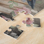 Raven & Roses Gothic Puzzle – Dunkle Blumen-Vogel- (Seite)