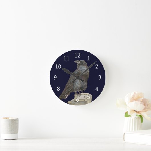 Raven Runde Wanduhr (Zuhause)