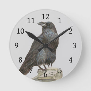 Raven Runde Wanduhr