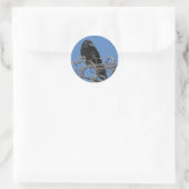 Raven Runder Aufkleber (Tasche)