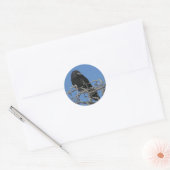 Raven Runder Aufkleber (Umschlag)