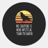 Raven Runder Aufkleber (Vorderseite)