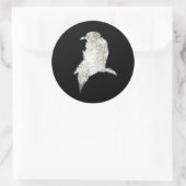 Raven Runder Aufkleber (Tasche)