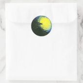 Raven Runder Aufkleber (Tasche)