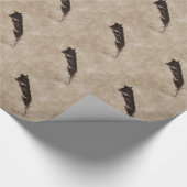 Raven’s Feather Bird-lover Crow design Geschenkpapier (Ecke)