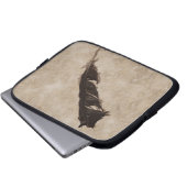 Raven’s Feather Bird-lover Crow design Laptopschutzhülle (Vorne Knopf)