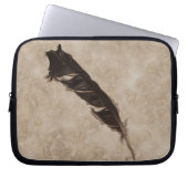 Raven’s Feather Bird-lover Crow design Laptopschutzhülle (Vorderseite)