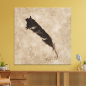 Raven’s Feather Bird-lover Crow design Leinwanddruck (Insitu (Wohnzimmer))