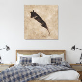 Raven’s Feather Bird-lover Crow design Leinwanddruck (Insitu (Schlafzimmer))