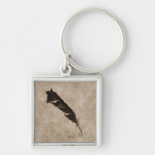 Raven’s Feather Bird-lover Crow design Schlüsselanhänger
