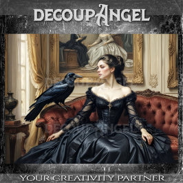 Raven’s Guest Decoupage Seidenpapier