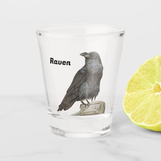 Raven Schnapsglas (Vorderseite)