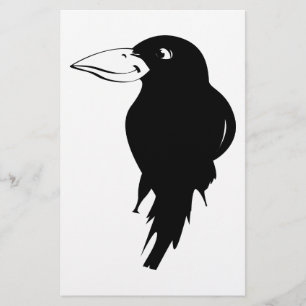 Raven Scrapbook Paper Briefpapier