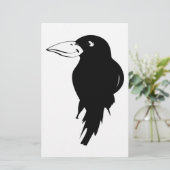 Raven Scrapbook Paper Briefpapier (Stehend Vorderseite)