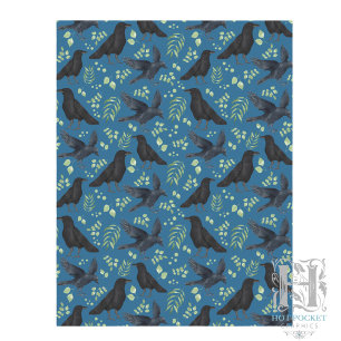 Raven Scrapbook Papier in Blau