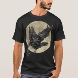 Raven Shirt Men Girl Women to Shirt Shirt Goth Bir