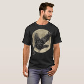 Raven Shirt Men Girl Women to Shirt Shirt Goth Bir (Vorne ganz)