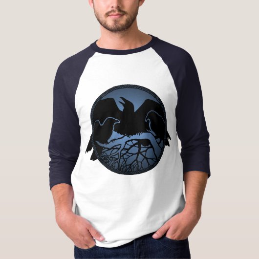 Raven Shirts Raven Bird Art Baseball Jersey (Vorderseite)