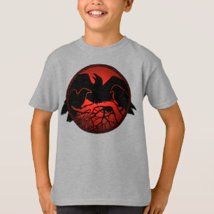 Raven Shirts Raven Crow Art Kid's Sweatshirt