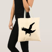 Raven Silhouette Tragetasche (Vorderseite (Produkt))