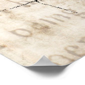 Raven Silhouette - Vintag Retro Ravens & Crows Poster (Ecke)