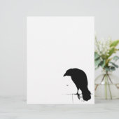 Raven Silhouette - Vintage Goth Ravens & Crows (Stehend Vorderseite)