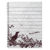 Raven Sketch Gothic Notebook Journal Notizblock (Vorderseite)