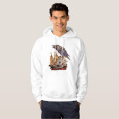 Raven Skull halloween Hoodie (Vorne ganz)