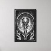 Raven Skull Leinwanddruck (Vorderseite)