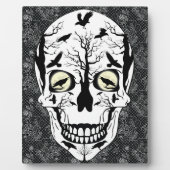 Raven Skull Picture Zuhause Horror Decke Fotoplatte (Vorderseite)