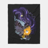 Raven Sky Folklore Fleecedecke (Vorderseite)