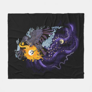 Raven Sky Folklore Fleecedecke