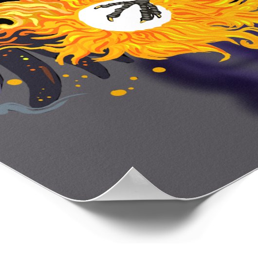 Raven Sky Folklore Poster (Ecke)