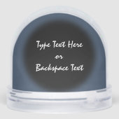 Raven Snow Globe Personalized Raven Snow Globes Schneekugeln (Rückseite)