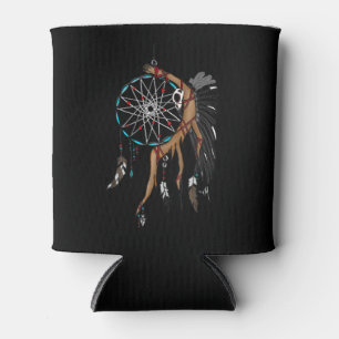 Raven Spirit Dreamcatcher (für dunkle Farben) Dosenkühler