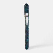 Raven Stained Glass Style (Faux) Case iPhone Cover Hülle (Linke Seite)