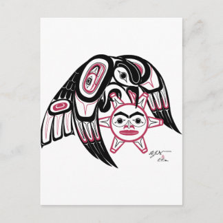 Raven Stealing the Sun Postkarte