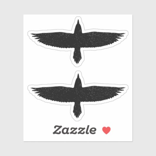 Raven Sticker (Blatt)