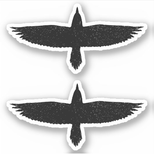 Raven Sticker (Vorderseite)