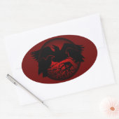 Raven Stickers Native Wildlife Raven Art Stickers (Umschlag)