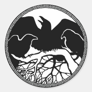 Raven Stickers Raven gibt Raven Crow Art Stickers