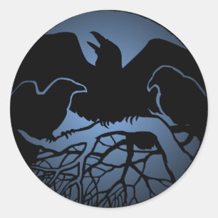 Raven Stickers Raven gibt Raven Crow Art Stickers