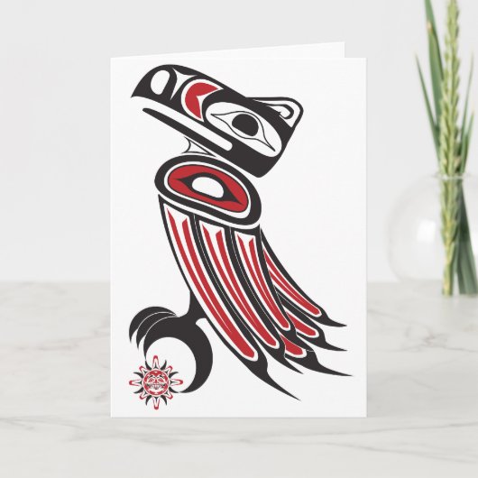 Raven stiehlt die Sonne Karte (Vorderseite)